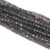 Brown Smoky Quartz Faceted Beads Rondelles - Stunning Luster - Rare Gemstone 14 Inches Strand and Size 3.5mm Approx 